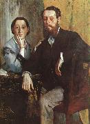 Edgar Degas The Duke and Duchess Morbilli Sweden oil painting reproduction